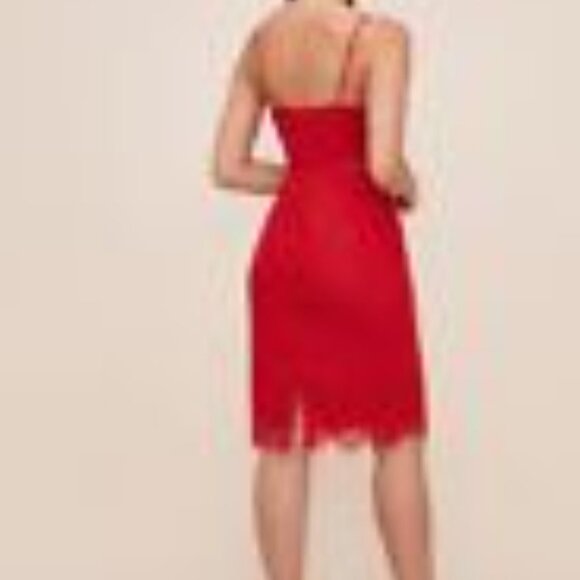 ASTR The Label Lace Red Dress Size Large - Picture 2 of 8